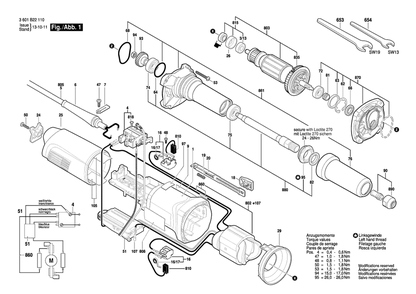 Part Location Diagram of 3600103020 Bosch Tool SEAL