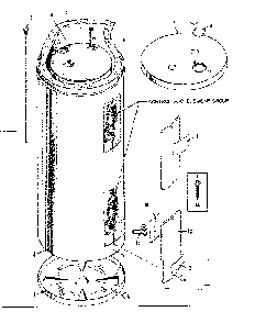 Non-functional Replacement Parts Diagram and Parts List for 15332440  Kenmore Water Heater