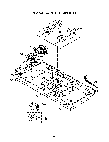 Rough-in Box Diagram and Parts List for CD456U  Thermador Cooktop