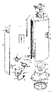 Replacement Parts Diagram and Parts List for 153338150  Kenmore Water Heater