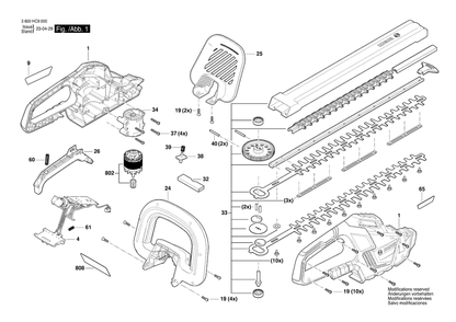 Part Location Diagram of 16051082MX Bosch Housing Section