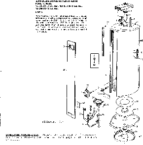 Replacement Parts Diagram and Parts List for 153338170  Kenmore Water Heater