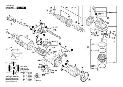 Part Location Diagram of 1605108288 Bosch Tool MOTOR HOUSING