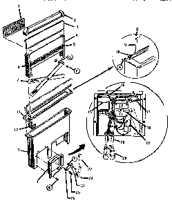 Snorkel Assembly, Rear View Diagram and Parts List for ESC30CVB-01  Thermador Range