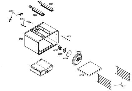 Lamp Assy Diagram and Parts List for PRG364ELG01  Thermador Range