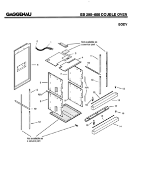 05 - BODY Diagram and Parts List for EB295-600  Bosch Range