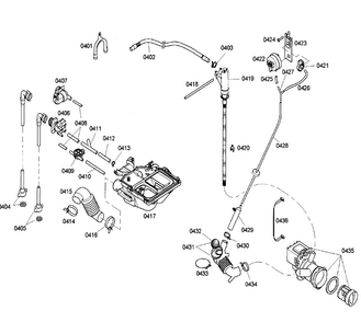 Pump Diagram and Parts List for WFMC6401UC 04 Bosch Washer