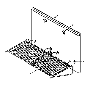 Keep Hot Shelf Accessory Diagram and Parts List for PH42HQS  Thermador Range Hood