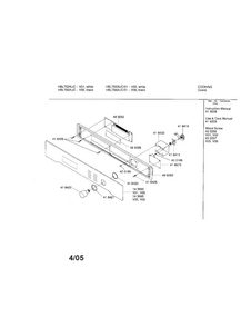 Fascia Panel Diagram and Parts List for HBL756AUC 00 Bosch Wall Oven