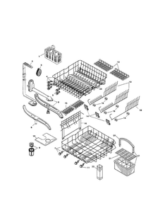 Racks Diagram and Parts List for SHV4803UC 06 Bosch Dishwasher