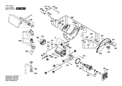 Part Location Diagram of 1609B02583 Bosch Tool MOUNTING PLATE