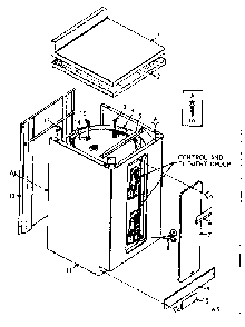 Non-functional Replacement Parts Diagram and Parts List for 153312210  Kenmore Water Heater