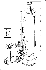 Replacement Parts Diagram and Parts List for 15333290  Kenmore Water Heater