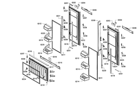 Part Location Diagram of 00689283 Bosch STRIP-DECOR