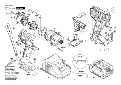 Part Location Diagram of 1600A01P7H Bosch Tool LABEL