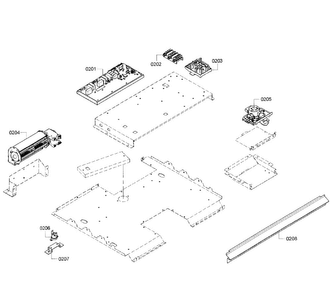 Pcb's Assy Diagram and Parts List for HBN3450UC 01 Bosch Wall Oven