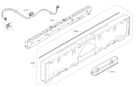 Part Location Diagram of 00770955 Bosch PANEL-FACIA
