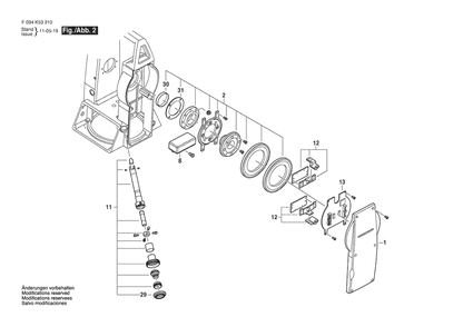 Section 2 Diagram and Parts List for 56-CST305REU F034K53210 Bosch Miscellaneous