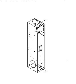 Freezer Liner Diagram and Parts List for TSS48DAW-06  Thermador Refrigerator