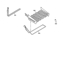 Evaporator/defrost Heater Diagram and Parts List for KBURT3665E01  Thermador Refrigerator