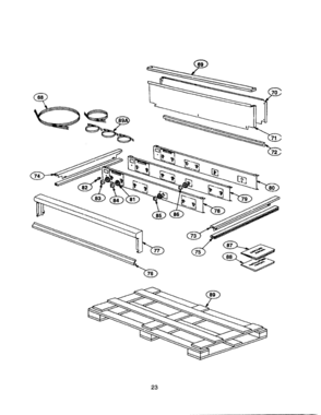 22 - CONTROL PANEL Diagram and Parts List for PCS484GD  Bosch Range