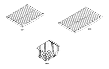 Shelf Assy 2 Diagram and Parts List for KBUDT4255E 01 Thermador Refrigerator