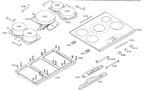 Part Location Diagram of 00660151 Bosch OPERATING MODULE