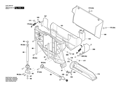 Part Location Diagram of 1600A00J3E Bosch Tool SCREW
