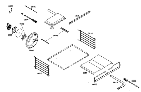 Lamp Assy Oven Diagram and Parts List for PRG304EH01  Thermador Range