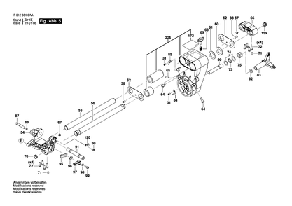 Bosch Spt88 (F0128810aa) 5 Diagram and Parts List for SPT88 F0128810AA Bosch Miter Saw