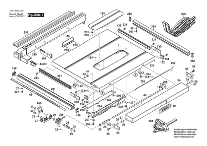 Part Location Diagram of 1600A00726 Bosch Tool SLIDING PLATE