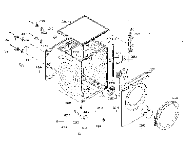 Cabinet Diagram and Parts List for WAW285H2UC 14 Bosch Washer