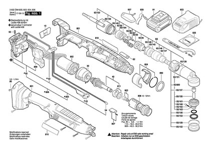 Part Location Diagram of 3607031770 Bosch Motor Assembly