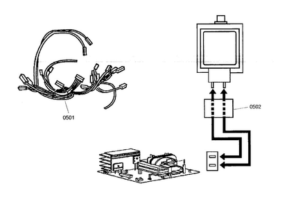 Wiring Diagram and Parts List for MCES01  Thermador Microwave