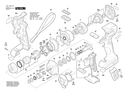 Part Location Diagram of 1619PS1596 Bosch Electronic Module