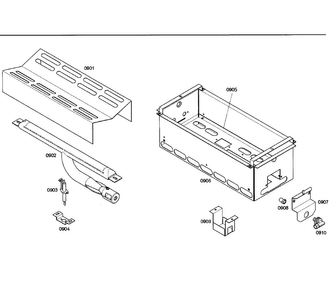 Small Burner Diagram and Parts List for PG484GGEBS 08 Thermador Range
