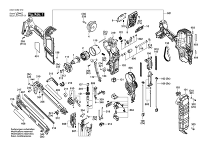 Part Location Diagram of 2610009770 Bosch Tool DRIVER BLOCK ASSEMBLY