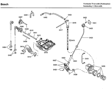 Pump Diagram and Parts List for WFMC4301UC 03 Bosch Washer