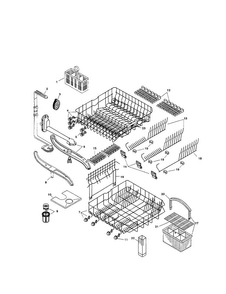 Racks Diagram and Parts List for SHI6802UC 11 Bosch Dishwasher