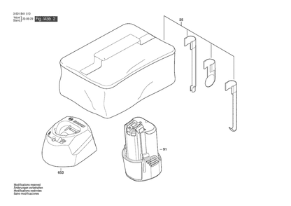 Diagram 2 Diagram and Parts List for GIC12V-4-23C 3601B41510 Bosch Miscellaneous