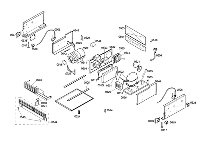 Compressor Diagram and Parts List for T24IR70NSP 26 Thermador Refrigerator