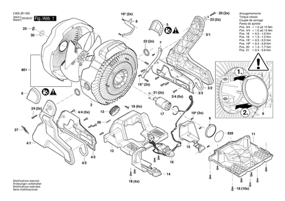 Part Location Diagram of 160111C4BW Bosch Sticker