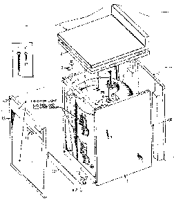 Non-functional Replacement Parts Diagram and Parts List for 153313210  Kenmore Water Heater