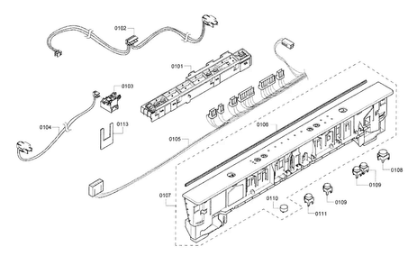 Part Location Diagram of 00745728 Bosch CONTROL UNIT