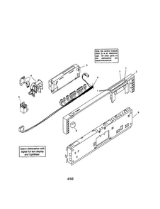 Fascia Panel Diagram and Parts List for SHV99A03UC 14 Bosch Dishwasher
