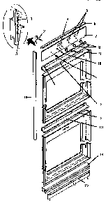 Trims, Deflector And Control Panel Diagram and Parts List for CT227NS  Thermador Range