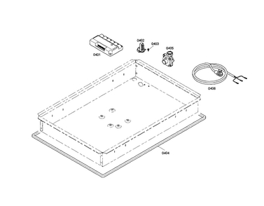 Spark Module/regulator Diagram and Parts List for SGS304FS 02 Thermador Cooktop