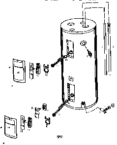 Replacement Parts Diagram and Parts List for 153324791  Kenmore Water Heater