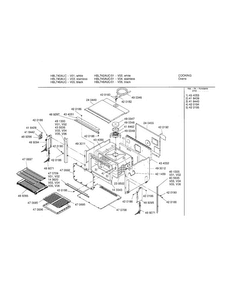 Body Diagram and Parts List for HBL745AUC 01 Bosch Wall Oven