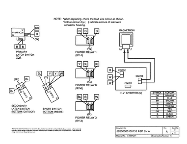 Diagram Diagram and Parts List for PODMW301-01  Thermador Wall Oven